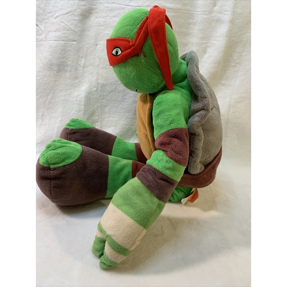 24" Nickelodeon Teenage Mutant Ninja Turtle Raphael Plush Red EUC Pillow Pal - Picture 9 of 12